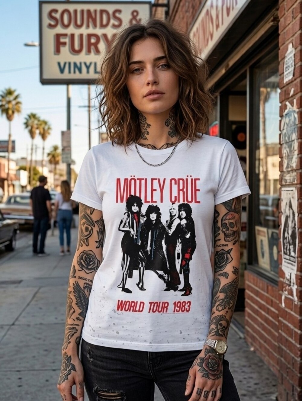 Chaser Motley Crue World Tour Graphic Tee